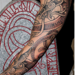 "runestone dragon tattoo" "runesten" "runedrager" "nordic tattoo"