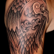 "raven tattoo" "ravne tatovering" "nordic tattoo"